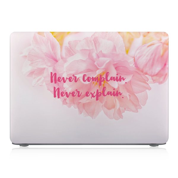 Macbook Case - Positive Quote - Never Complain Never Explain For Discount