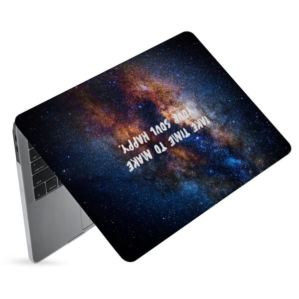 Macbook Case - Positive Quote - Take Time To Make Your Soul Happy For Sale