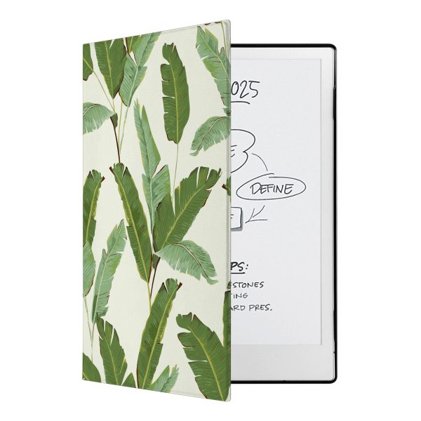 reMarkable 2 Case and Stylus Bundle - Green Leaves Fashion