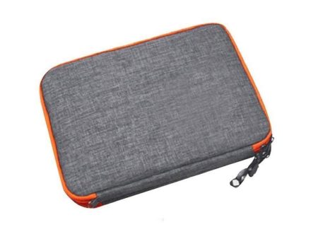 Homava Waterproof Double Layer Electronic Accessories Gadget Organizer Bag,9.83 X 0.82 X 6.54 Inch | Grey & Orange Online