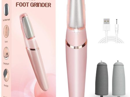 JICOOT Smooth Pedicure Wand, Electric Foot Callus Remover Rechargeable Pedicure Tool Callus Remover for Feet Electronic Foot File, Feet Care for Removes Dry Hard & Dead Skin Ideal Gift (Pink) Online