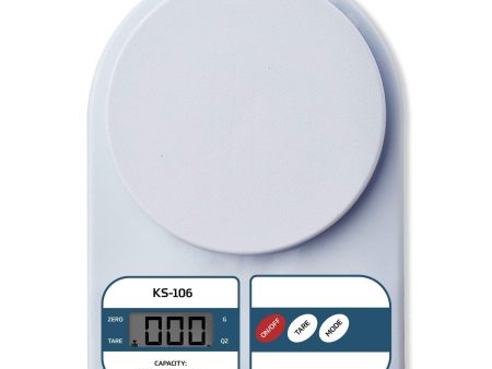 beatXP Kitchen Scale Multipurpose Portable Electronic Digital Weighing Scale | Weight Machine With Back Light LCD Display | White | 10 Kg | 2 Year Warranty Online now