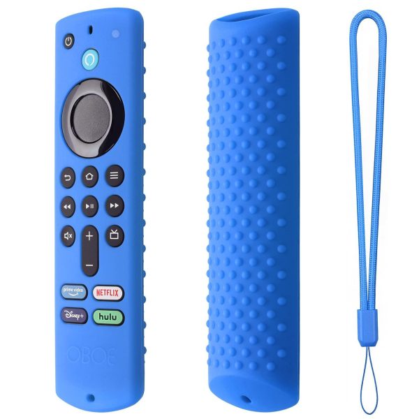 Dealfreez Case Compatible with Fire TV Stick 3rd Gen 2021 Full Wrap Silicone Remote Cover Anti-Lost with Loop (D-Sky Blue) Online Sale