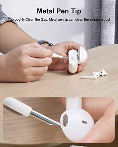 PRIMEPICKS Cleaning Pen for Airpod, 5-in-1 Soft Brush airpods Cleaning kit, Multifunctional Bluetooth Earbuds Cleaning Pen for AirPods,Electronics Cleaner Tool Kit, All airpods Cleaner,Phone Cleaner. Hot on Sale