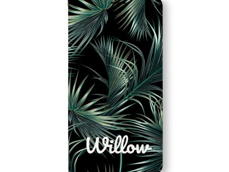 iPhone Wallet - Flower Black For Cheap