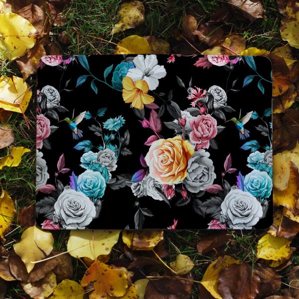 Travel Wallet - Black Flower Online Hot Sale