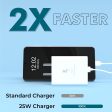 Kratos 25W Type C Charger Super Fast Adapter Compatible with Samsung Galaxy M05 M15 F15 A15 M35 A35 A55 M55| M34 M14 F34 F14 F54 A14 S24 S23 S21 Fe S23 Fe Z Fold Flip 6 5 4 3 Tab,Charger adapter,White Discount