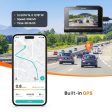 70mai A810 True 4K HDR Dual Vision Dash Cam, Built-in GPS Logger, ADAS, Starvis 2 IMX 678 150° Wide Sensor, Optional Parking Mode with Motion Detection & Time Lapse, Upto 256GB SD Sale