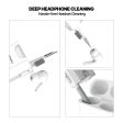 Amazon Basics Portable 8-in-1 Cleaning Kit for Laptop, Mobile, iPhone, Airpods, Earbuds, Keyboard | Metal Tip Cleaning Pen | Keycap Puller | Cleaning Cloth (White) Fashion