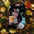 Travel Wallet - Black Flower Online Hot Sale