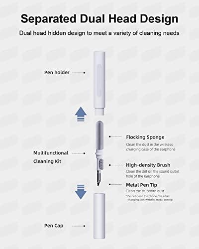 PRIMEPICKS Cleaning Pen for Airpod, 5-in-1 Soft Brush airpods Cleaning kit, Multifunctional Bluetooth Earbuds Cleaning Pen for AirPods,Electronics Cleaner Tool Kit, All airpods Cleaner,Phone Cleaner. Hot on Sale