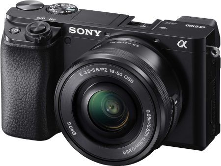 Sony Alpha ILCE 6100L 24.2 MP Mirrorless Digital SLR Camera with 16-50 mm Power Zoom Lens | APS-C Sensor | Fast Auto Focus,Real-time Eye AF,Real-time Tracking | 4K Vlogging Camera - Black Fashion