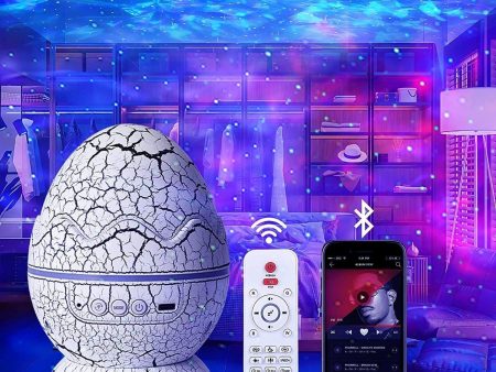 PIKOY Dinosaur Egg Galaxy Star Projector Starry Light with Wireless Music Player, Night Light with White Noise, Nebula, Timer & Remote Control Best Gift & Decoration for Children s and Adults  Bedroom For Sale