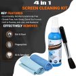 Storite 4 in 1 Professional Screen Cleaning Kit (100ML) for Laptops, Mobiles, LCD, LED, Computers, TV KCL-1025 (Includes Cleaning Solution, Cleaning Brush and 2 Microfiber Cloth) Hot on Sale