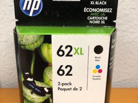 HP N9H67FN 62XL Black 62 Tri-Color Ink Jet Cartridge ( 1 each C2P05AN C2P06AN ) Online