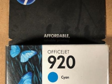 ( Expired ) HP CH634AN   HP 920  Ink Jet Cartridge Cyan on Sale